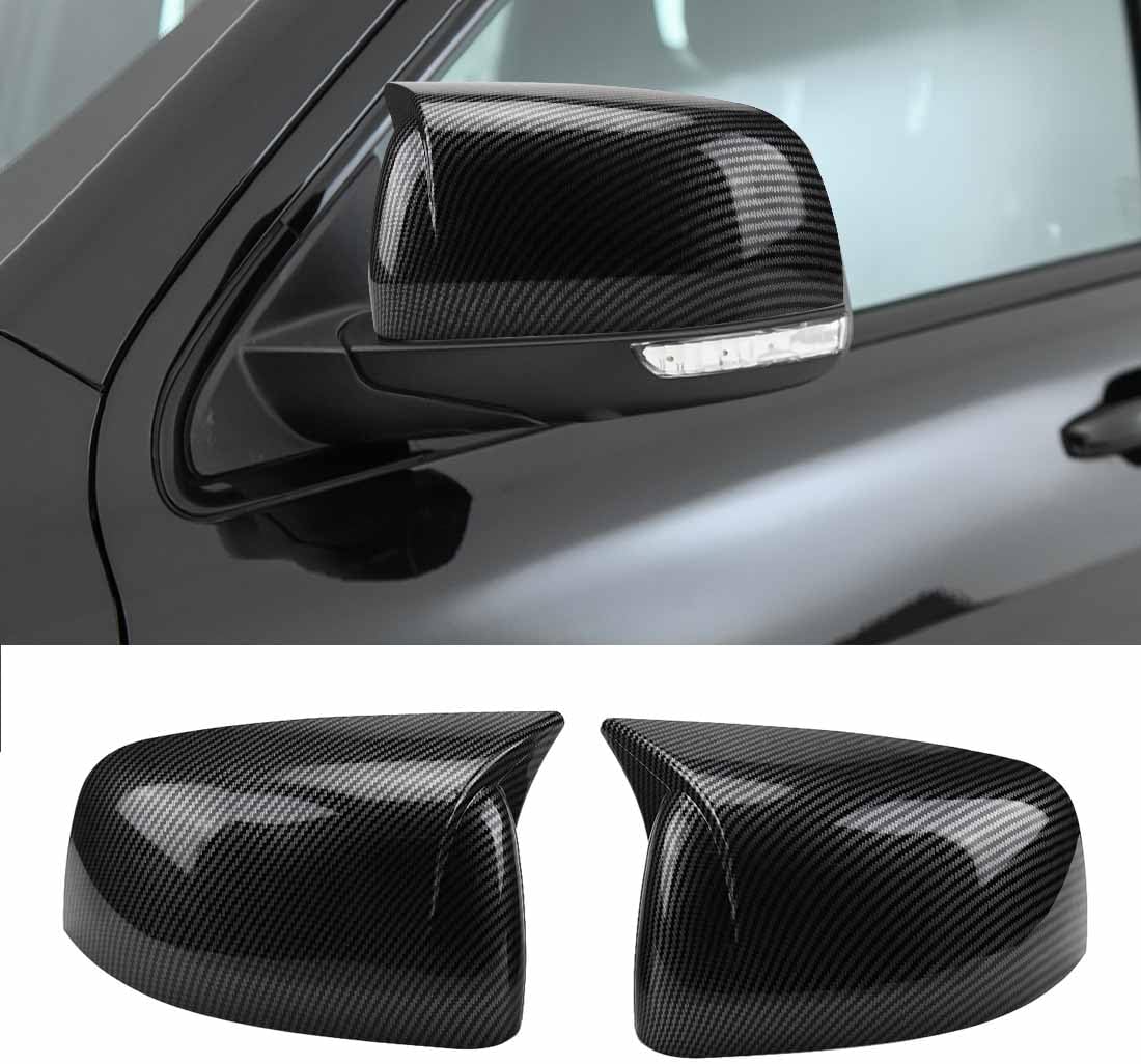XITER Rear View Side Mirror Cover Side Mirror Cap for Durango 2011-2026/Grand cherokee 2011-2021,Carbon Fiber