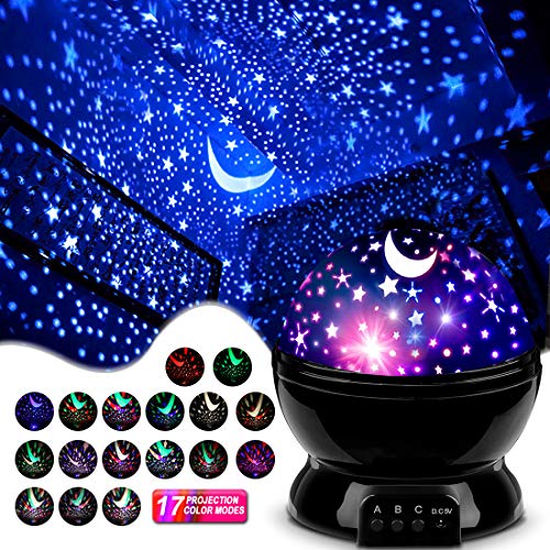 MOKOQI Star Projector Night Lights for Kids, Birthday Gifts for 1-4-6-14 Year Old Girl Boy Kids Bedroom, Glow in The Dark Stars Moon for Child Asleep Peacefully - Image 3