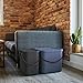 Rotho Albula Aufbewahrungsbox 25l mit Deckel, Kunststoff (PP recycelt), anthrazit, 25l (40.0 x 23.5 x 34.0 cm)