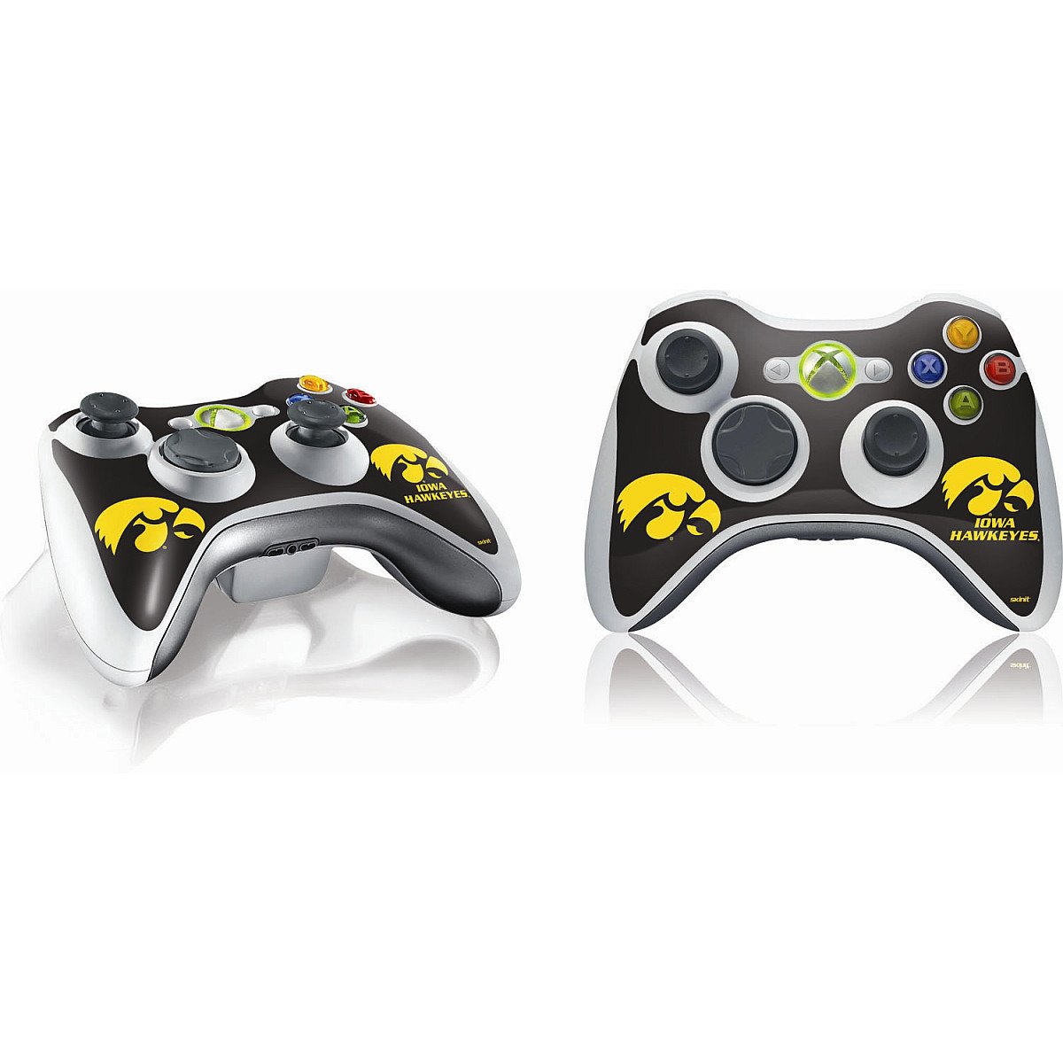 Skinit Decal Gaming Skin Compatible with Xbox 360 Wireless Controller - Officially Licensed University of Iowa Iowa Hawkeyes Design