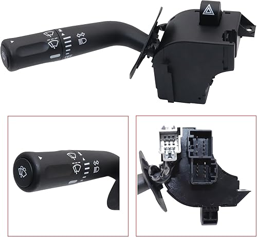 Miniatura 4 de GXARTS Columna de dirección de coche, faros delanteros, intermitente, atenuador, combinación de interruptor multifunción 4L3Z13K359AAA, apto para