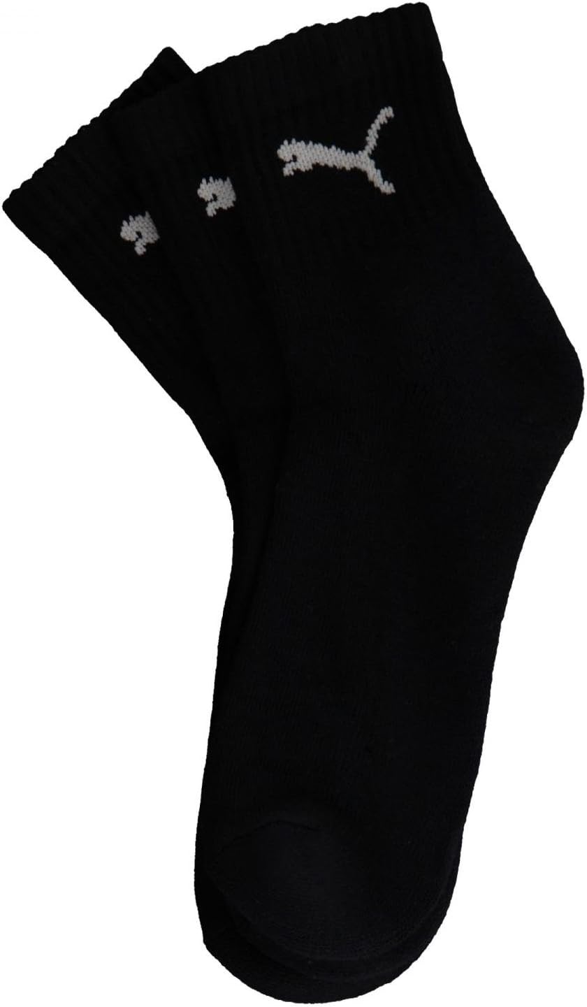 Puma 3 Pack Crew Short Socks - Black UK 68