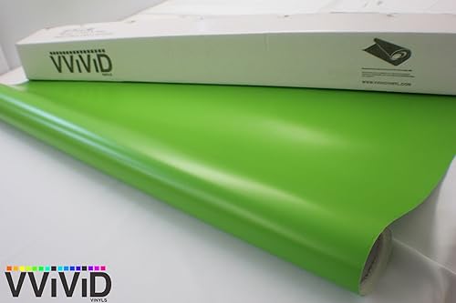 Miniatura 6 de VViViD Rollo de vinilo verde lima mate con liberación de aire de 3 mil-VViViD8 (3 pies x 5 pies)