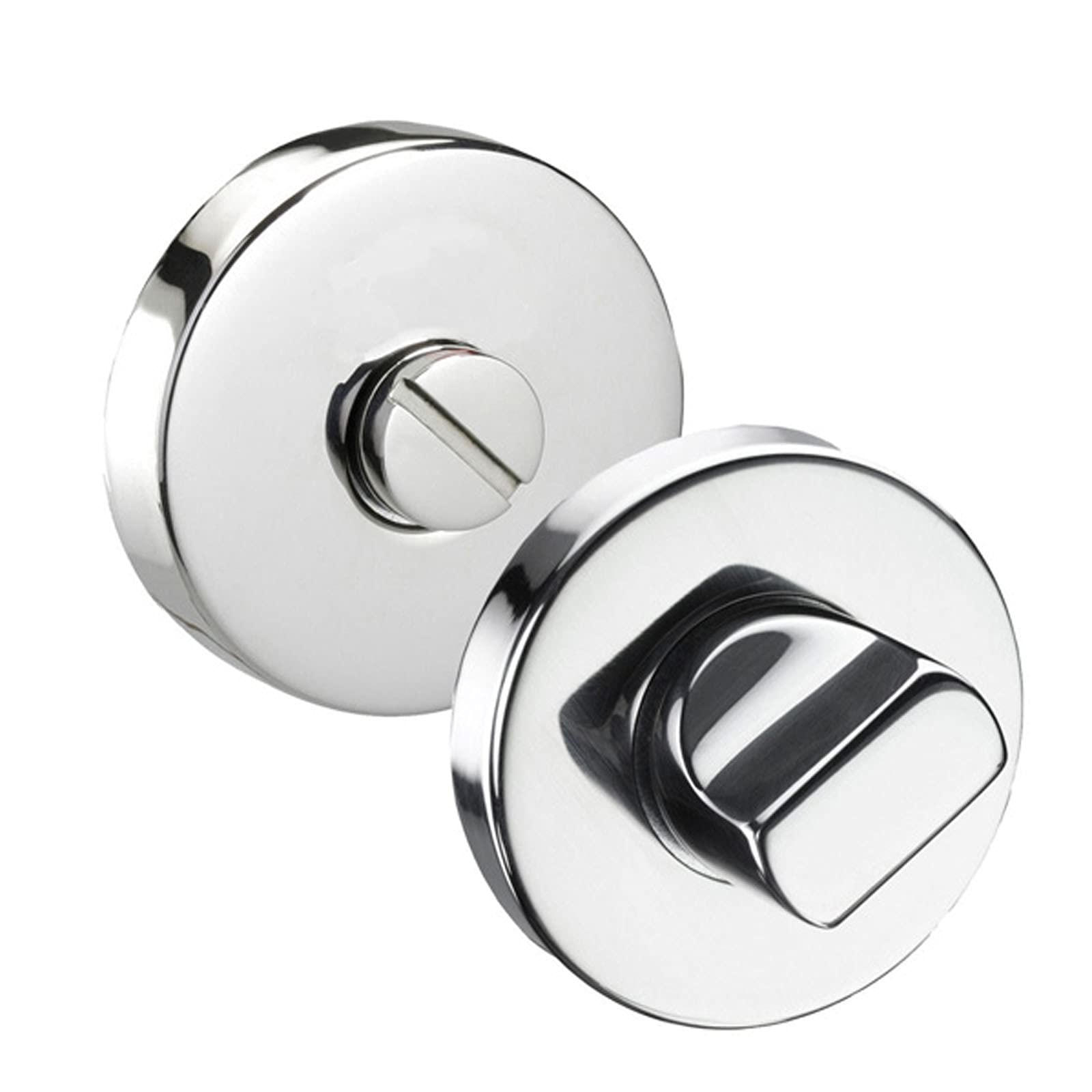 Handle King Bathroom Thumb Turn Lock (Turn & Release) Polished Stainless Steel