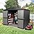Domi Outdoor Storage Shed 8.2'x 6.2', Metal Garden Shed for Bike, Trash Can, Tools, Lawn Mowers, Pool Toys, Galvanized Steel Outdoor Storage Cabinet with Lockable Door for Backyard, Patio, Lawn