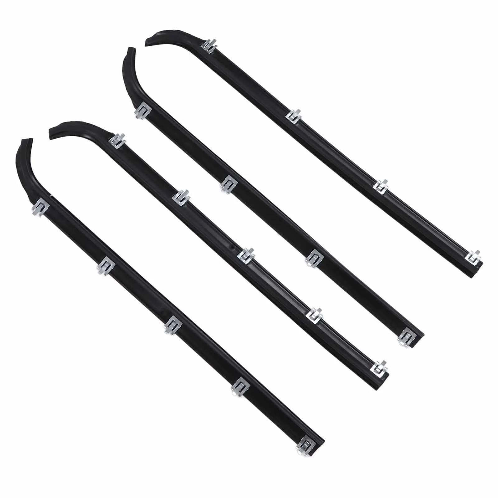 Ajohbm One Color Window Sweep Felts Seals Weatherstrip Am‑41543318 For Ford F150 Truck 1987 1988 1989 1990 1991 1992 1993 1994 1995 1996