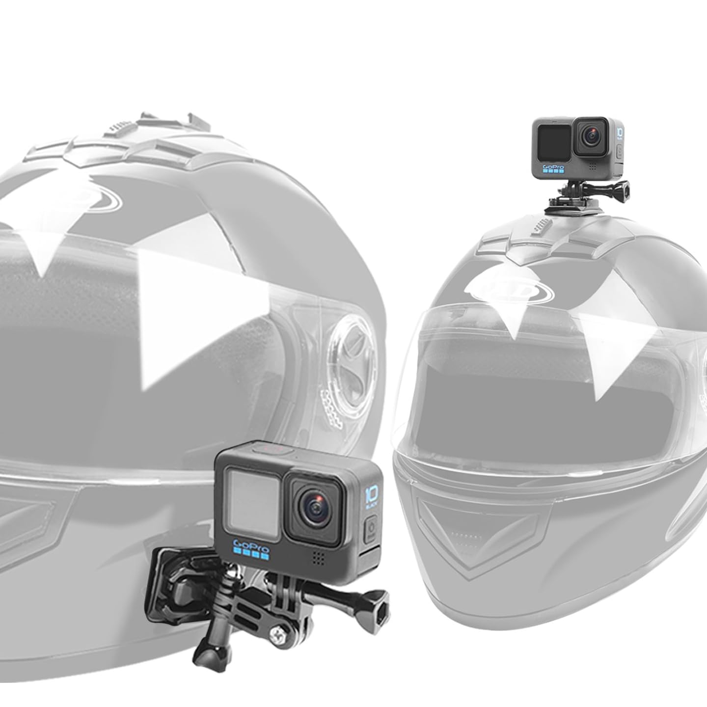 KIPYE Helmet Mount for GoPro Helmet Side Mount Top Mount Kit for Gopro Camera Hero 11/10/9/8/7/(2018)/6/5 Black,DJI Osmo Action 4/3/2,Insta360 ONE R,AKASO/Campark/YI and More : Electronics