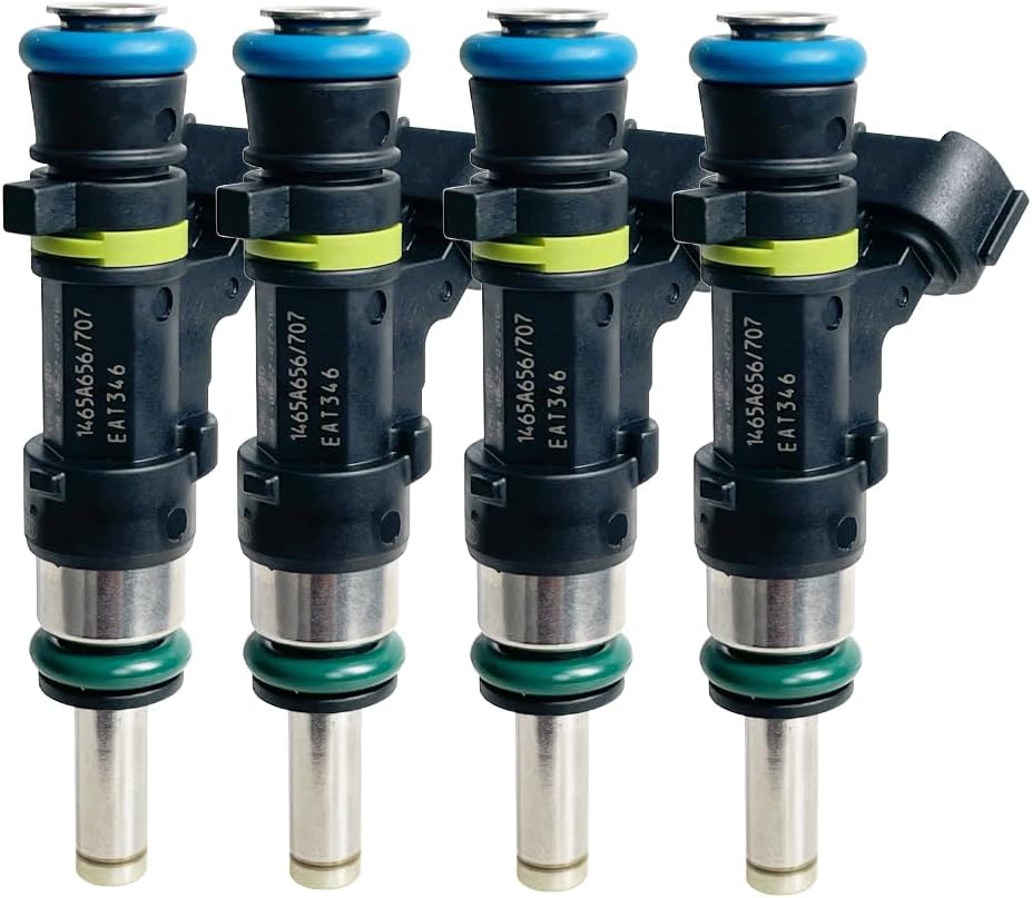 4PCS Fuel injector 1465A656 1465A656/707 Compatible with 2017-Mitsubishi Eclipse Cross 1.5T Compatible EAT346,KME150D