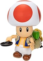 Vista 1 de THE SUPER MARIO BROS. MOVIE - Figuras de acción de 5 pulgadas Serie 1 – Figura de Toad con accesorio de sartén
