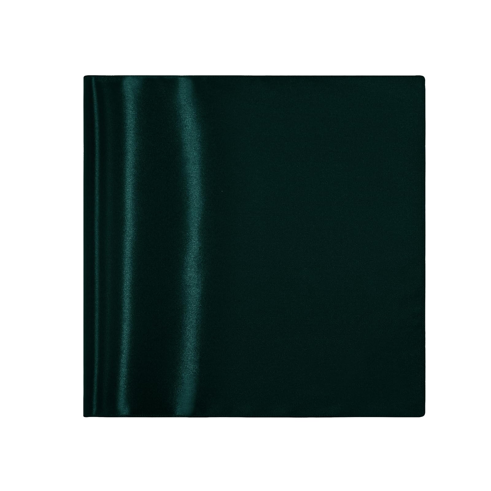 KKJIAF Jägergrüne quadratische Satin-Servietten, 43,2 x 43,2 cm, weiche, glatte Stoffservietten, seidige Tischservietten für Hochzeitsbankett, Party-Dekoration, 50 Stück