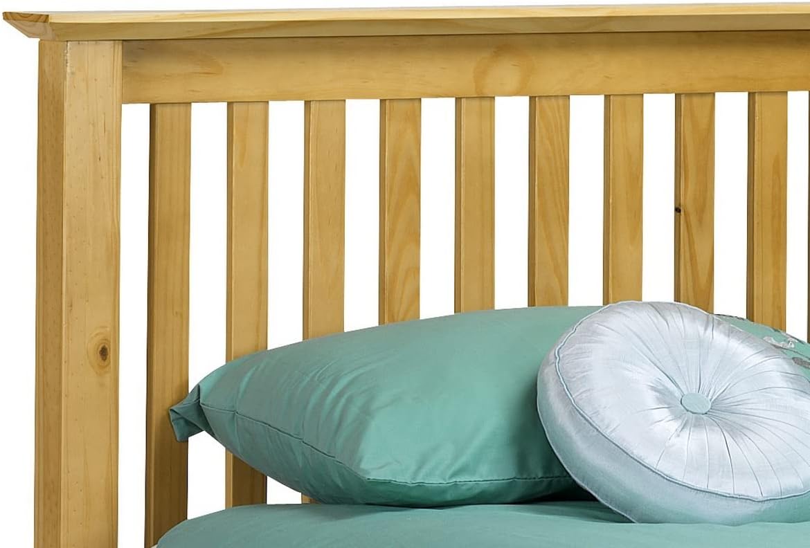 Julian Bowen Barcelona Pine Bed Frame in a bedroom
