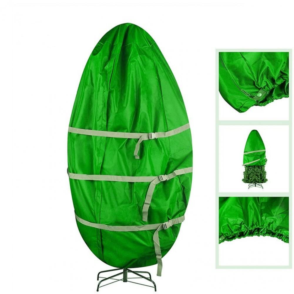 Borsa per la conservazione Verticale dell'albero di Natale Copertura Antipolvere per mobili con Benda Elastica Grande Contenitore per carichi Pesanti