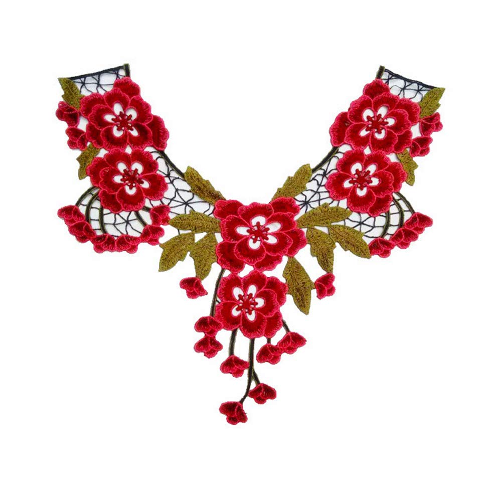 WESDOO Iron-On Patch for Clothes Iron Patches for Clothes Lace Trim Flower3