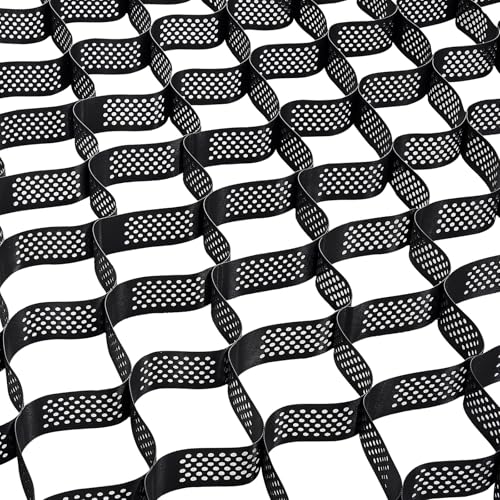 VEVOR Gravel Grid, 4 Inch Depth, 17.06 x 8.86 FT / 5200 x 2700 mm, 1880 LBS Per Sq ft Grass Ground Retainer, Permeable Geo Grids Driveway Stabilization, for Garden, Patio, Walkway, RV Parking Slopes by VEVOR - Image 3
