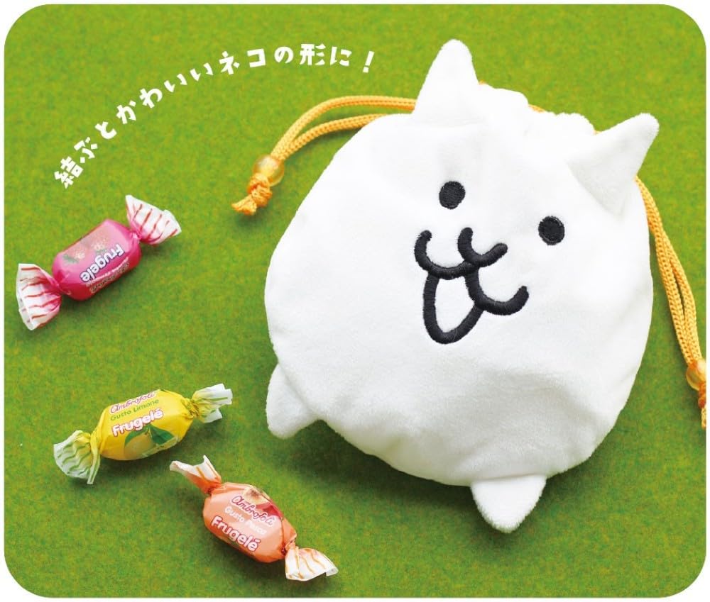 Amazon.co.jp: ティーズファクトリー にゃんこ大戦争 ぬいぐるみ 巾着
