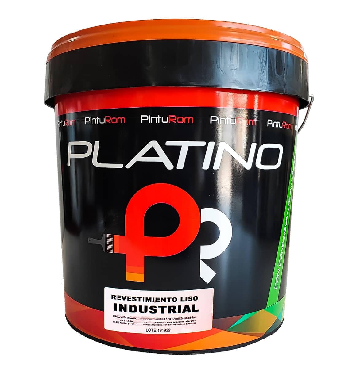 Pintura de Fachadas para Exterior, Revestimiento liso mate Industrial Platino blanco, Alta resistencia a la intemperie. (14 L., Blanco)