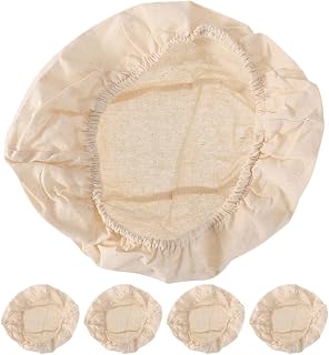 Ipetboom 5pcs Bread Fermentation Basket Cloth Liners Nonstick Fabric Covers 25x15x8cm for Sourdough Dough Proofing Home Baking