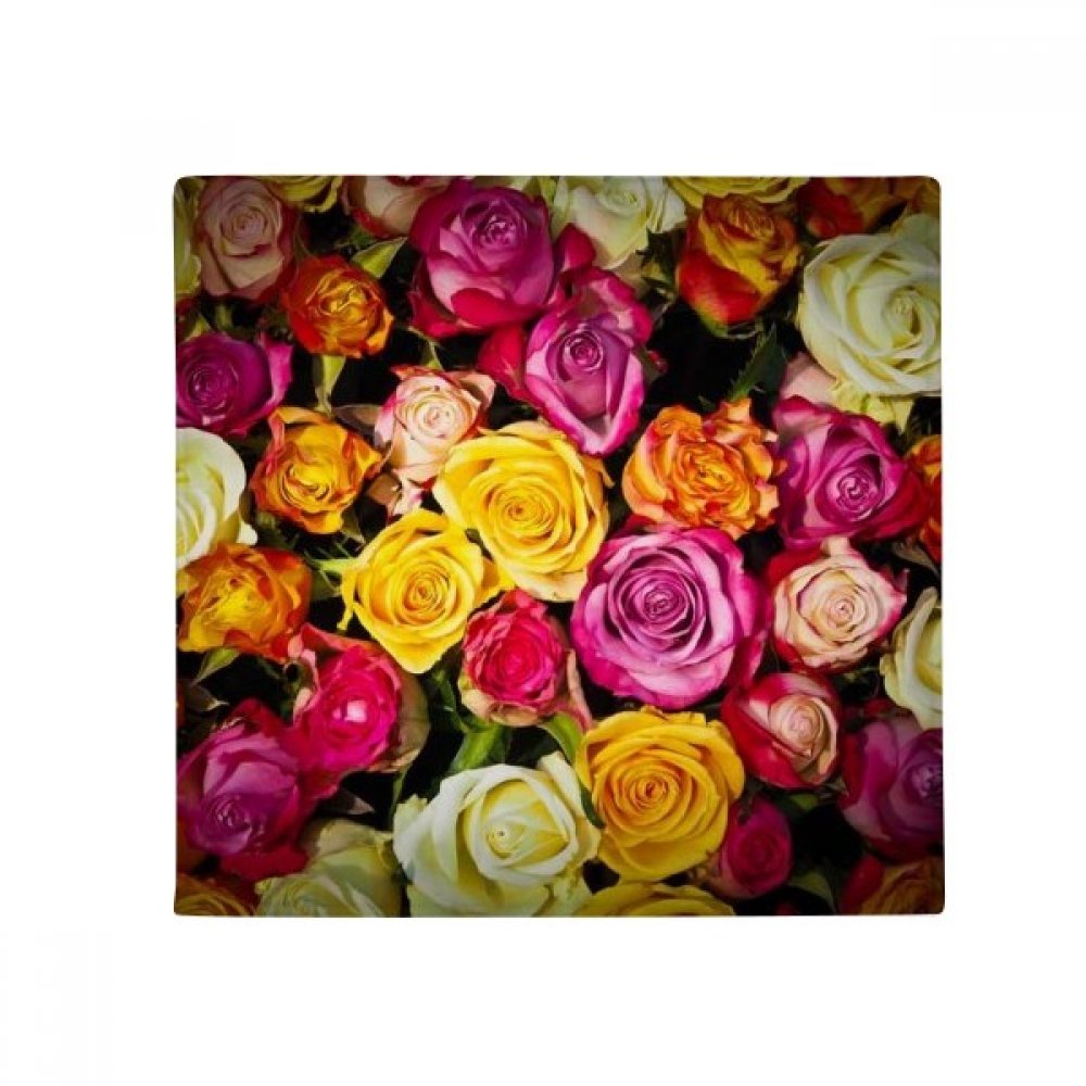 Tapis de sol rond anti-dérapant aux roses, l'idée cadeau déco originale