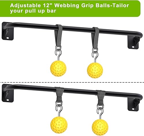 Miniatura 5 de SELEWARE Heavy Duty Welded Pull Up Bar, Versatile Doorway Wall Mount, Joist Mounted, and Ceiling Mounted Chin Up Bars, Thick Metal Sturdy
