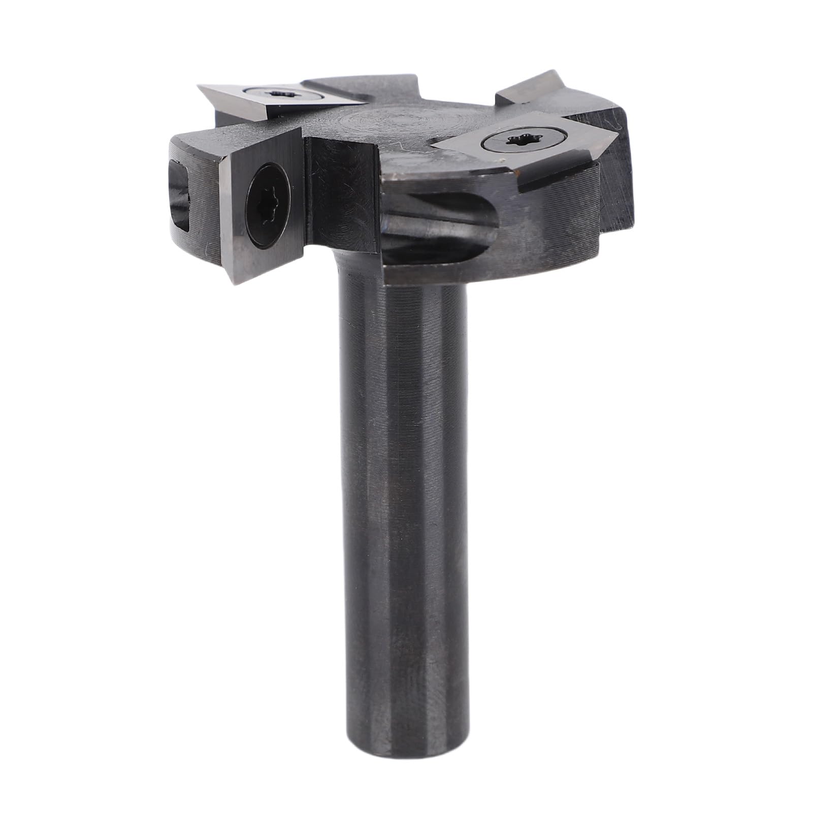 Kadimendium Fresa per Superfici con Codolo Tondo da 12 Mm Lame Doppie Versatili per Progetti di Lavorazione del Legno CNC