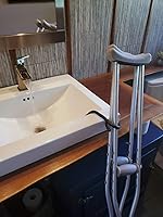 Vista 6 de Crutcheze Soporte para bastones, paquete de 3 unidades, clip flexible para bastones, para andadores, rodillos, scooters, mantiene los bastones al