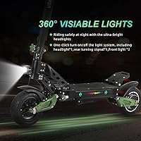 Vista 7 de ZU06 Electric Scooter, 1200W Motor Up to 35 MPH, 52V 20Ah Battery 50 Miles Long Range, NFC Smart Unlock & Dual Disc Brakes with EABS, 10" Off Road