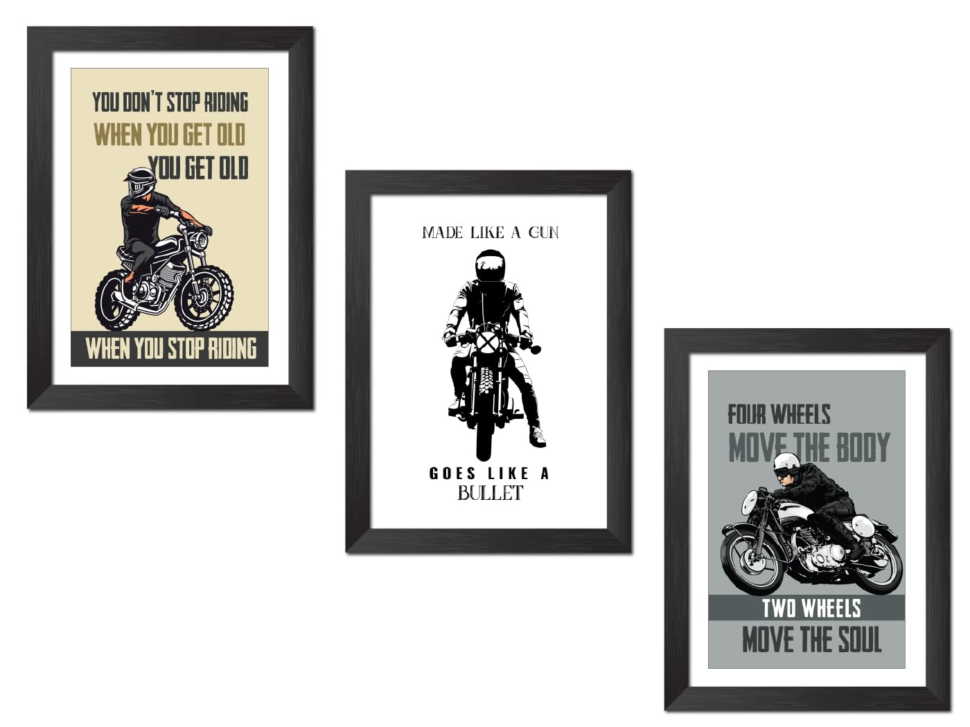 Motorcycle Posters Framed - Motivational Wall Art -19 Motorcycle Posters Framed - Motivational Wall Art -19