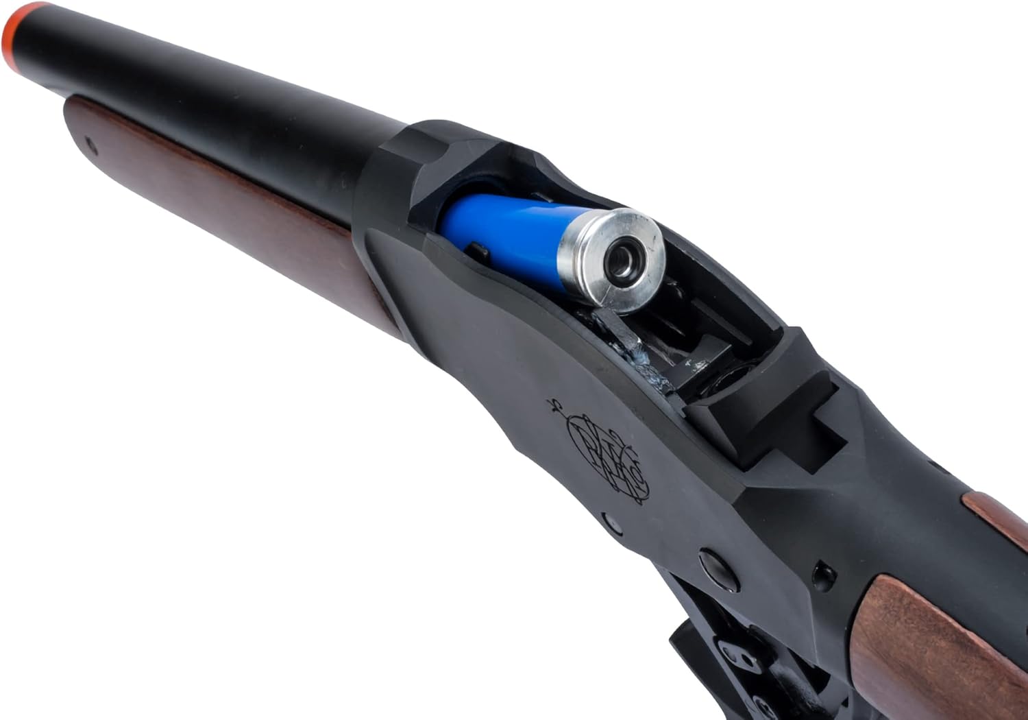 Evike Airsoft - 6mmProShop M1887 Action Movie Inspired Lever Action Gas Airsoft Shotgun (Model: Compact)