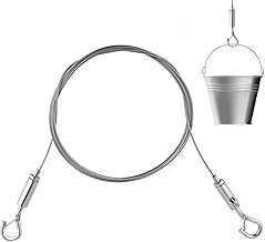 Heavy Duty Adjustable Picture Hanging Wire – 2m x 1.5mm Stainless Steel Rope for Hanging Picture Frames, Mirrors, Wall Art, and Flowerpots – Supports Up to 44lb/20kg – DIY Wall Hanging Solution