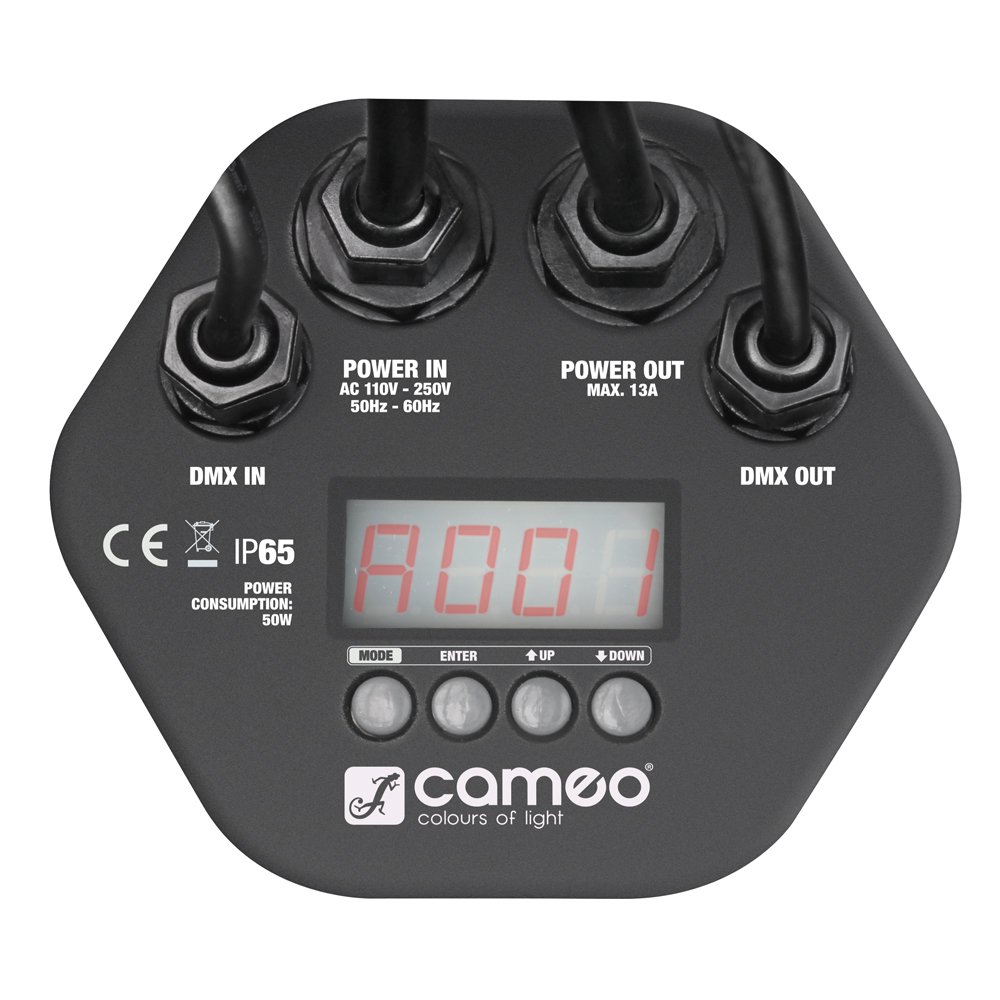 Cameo CLPSTTRI12IP Outdoor PAR TRI 12 IP 65 Projecteur LED avec boîtier 12x3 W RGB Noir