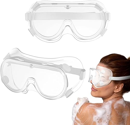 2 protectores ajustables de pestañas y cejas, protector de gafas de ducha, protector de ojos para extensiones de pestañas, cuidado posterior de