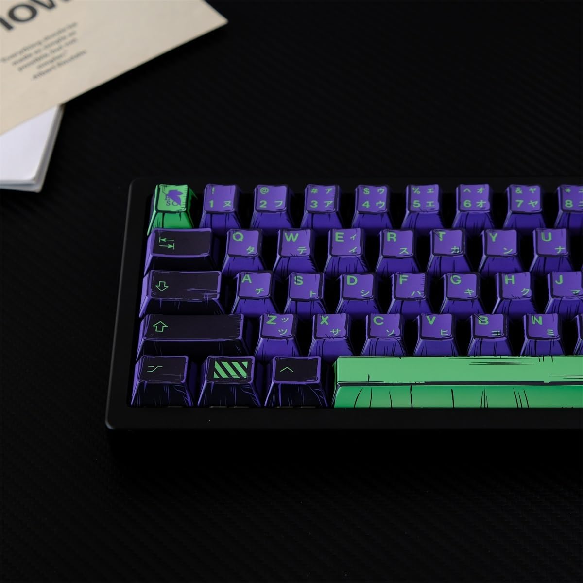 Catekro PBT Manga keycapset, 134 toetsen, Cherry-profiel, comic