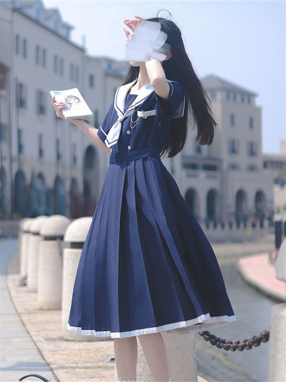 SWEET SAILOR COLLAR DRESS