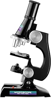 Toyrific | Kids Microscope Set Kit with Light, STEM Kit for Beginners, Children, Educational Science Kit 100x, 200x, 450x Magnification
