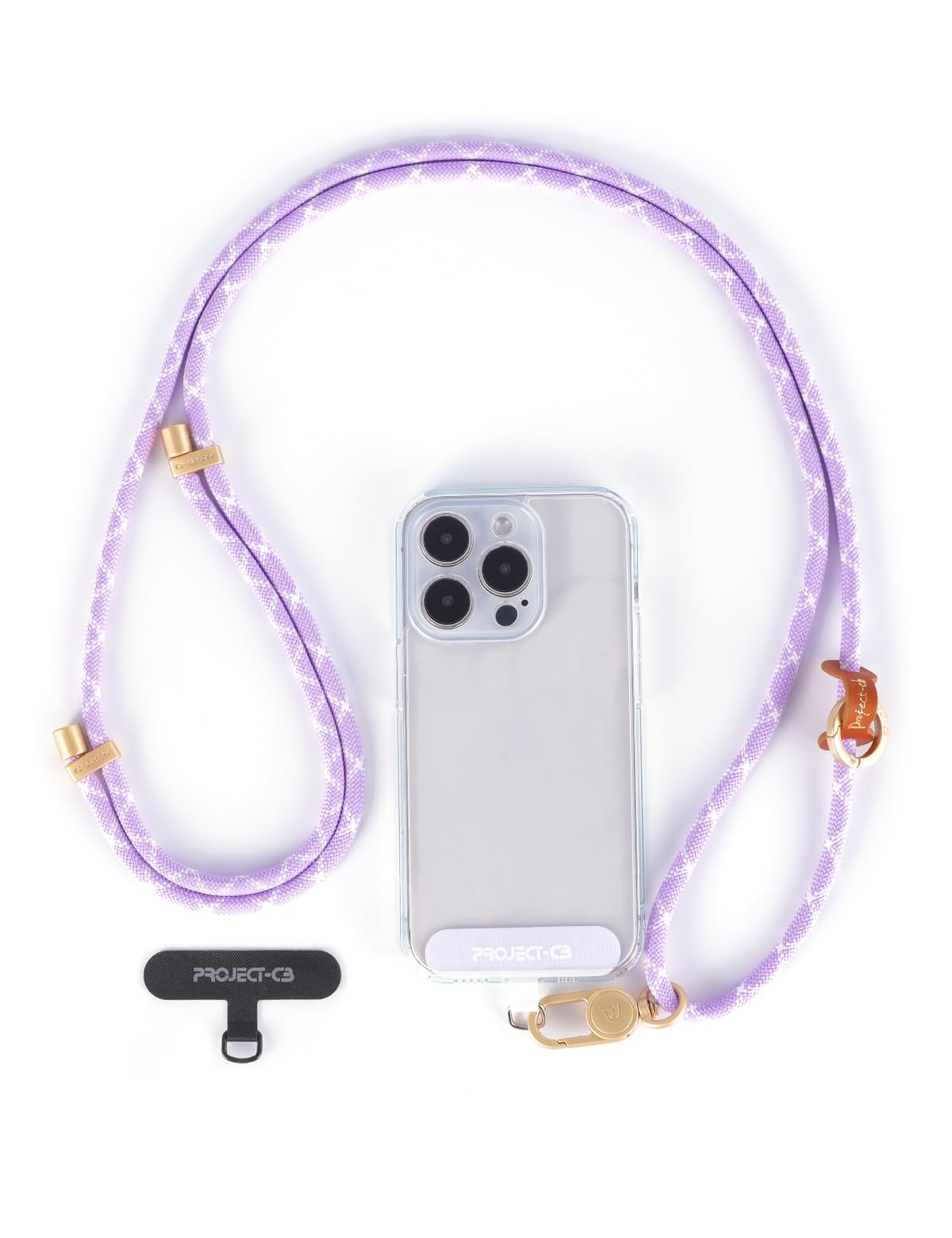 Project-Cb Unisex Purple-G Cell Phone Lanyard 1,Tether Tab 2,Adjustable Crossbody Strap,Lanyards For Around The Neck,Rope Strap (Purple-G)