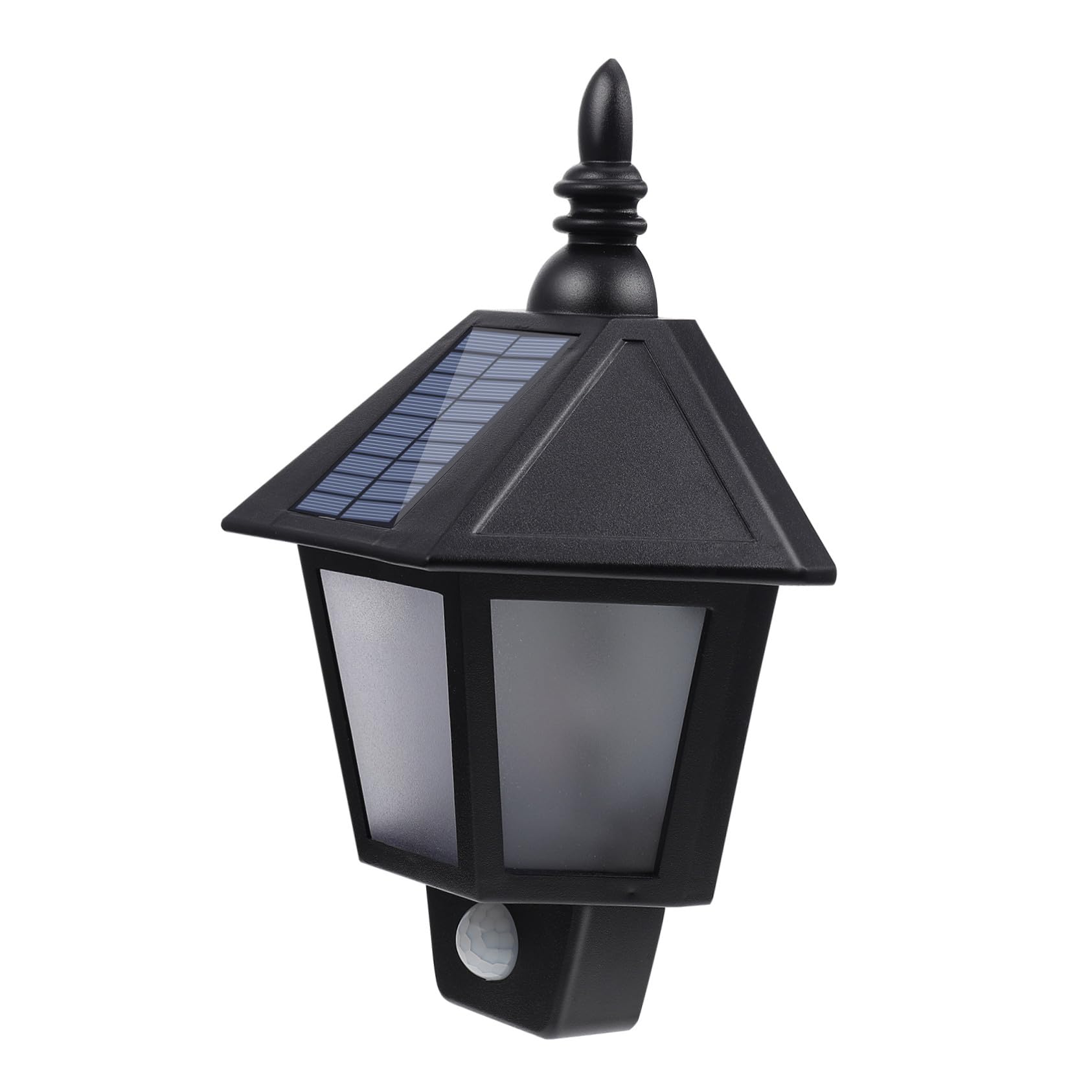 Toddmomy LED Abs Außen für Bewegungsmelder Solar mit Wandleuchte aus Ip55 Schwarzem Material Geeignet für Einfahrt und Gartenbeleuchtung
