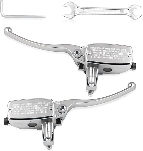 Miniatura 7 de Triumilynn Cilindro maestro de embrague de freno de 78 pulgadas 0.866 in para Honda Yamaha Suzuki Kawasaki, manillar de 78 pulgadas para motocicleta