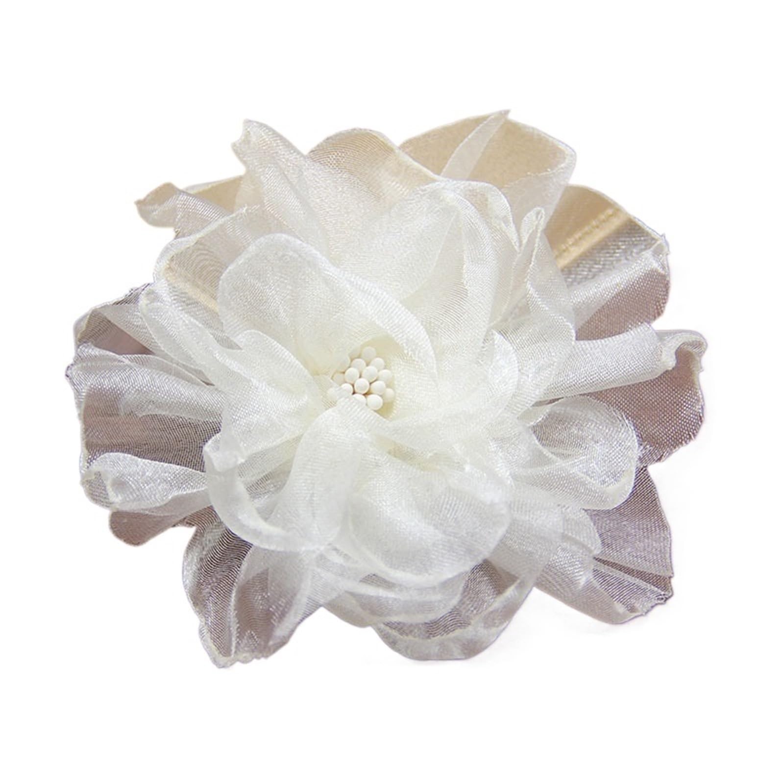 Wtaxbh 08 Iron On Patches 10Pc Colorful Organza Cluster Flowers For Wedding Dress Bridal Chiffon Fabric Trim Beads Applique Cloth Diy Garment Sewing Patches(08)