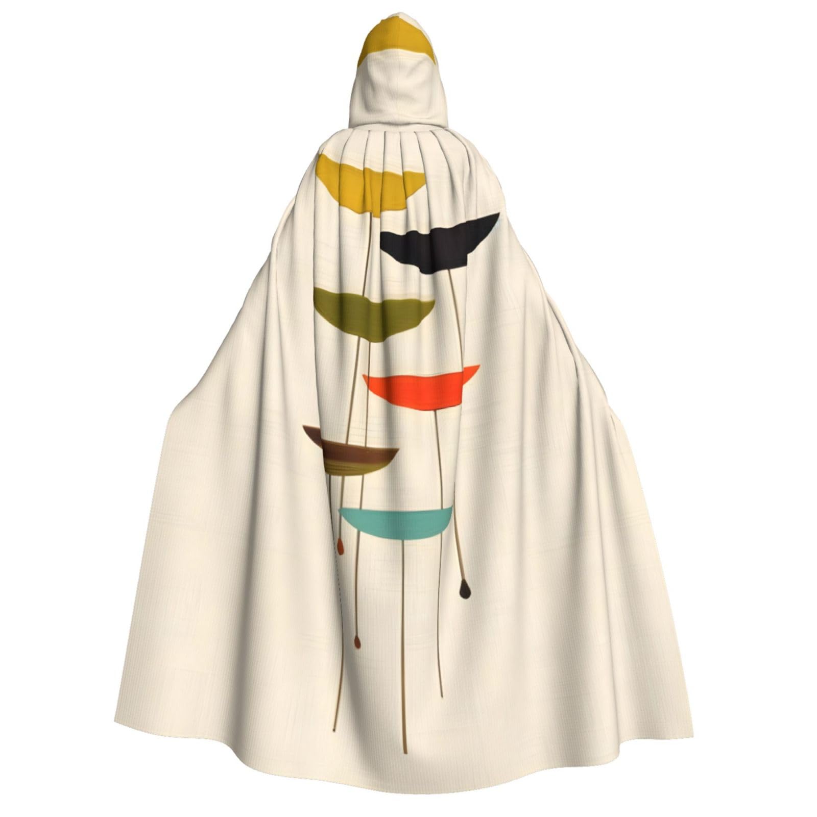 Cape à capuche imprimée style milieu du siècle pour déguisement d'adulte - 8
