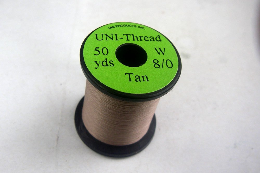 uni 1 x Fly-tying thread - TAN - 50 yards (45,72m) - choice of size