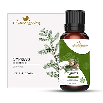 Urbanorganics Cypress Essential oil - Pure Natural & Undiluted For Skin care & Hair 15ml