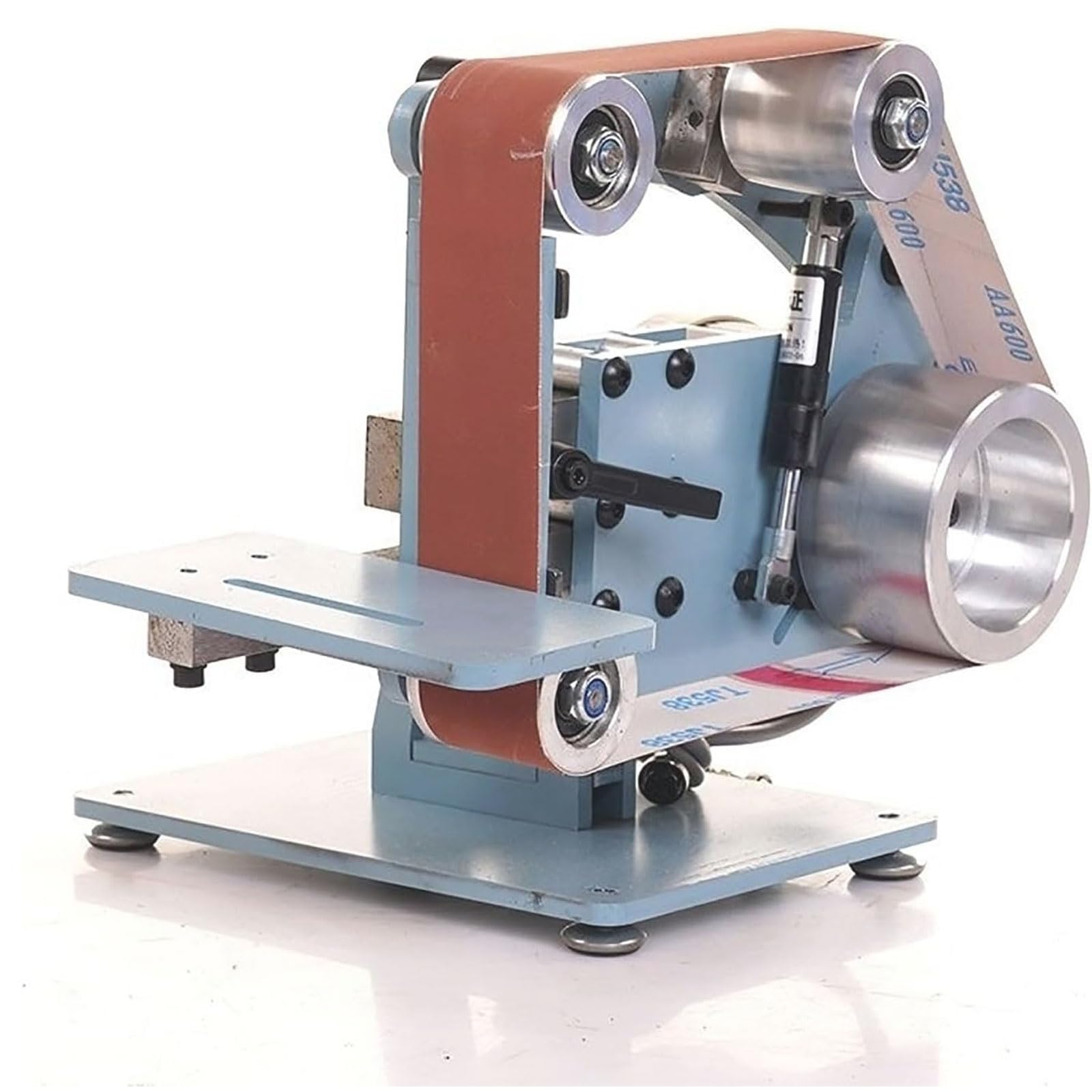 Levigatrice a Nastro Multifunzione, Smerigliatrice a Nastro Elettrica da 750 W, Sistema di Controllo del Motore Brushless, Regolazione Continua della velocità, Design Silenzioso, per Sbavatura