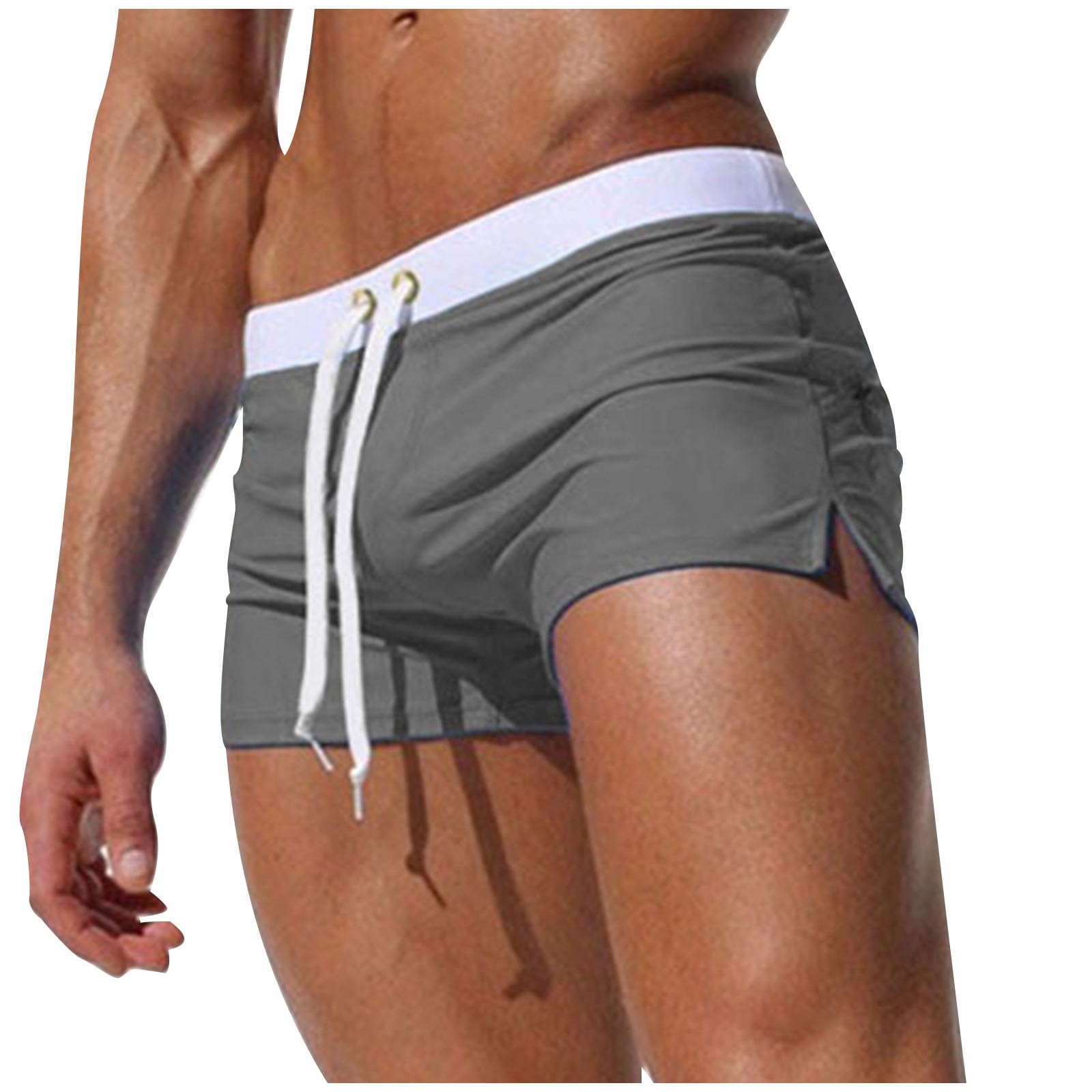 HAOLEI Bañador Hombre Deportivo Natación Shorts Cordón Secado Rápido Respirable