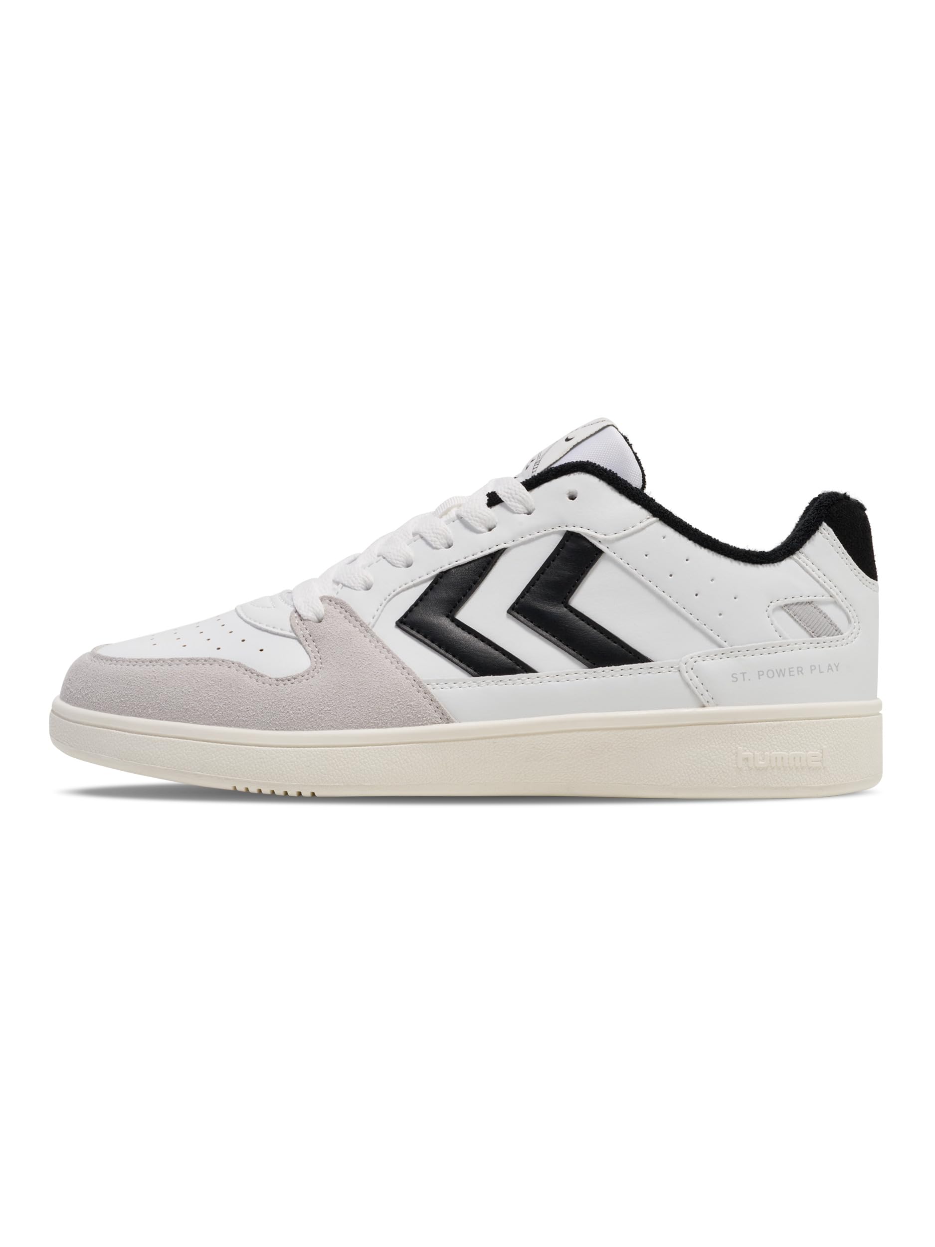 hummel Unisex St. Power Play Pl Trainers, White Green, 8 UK