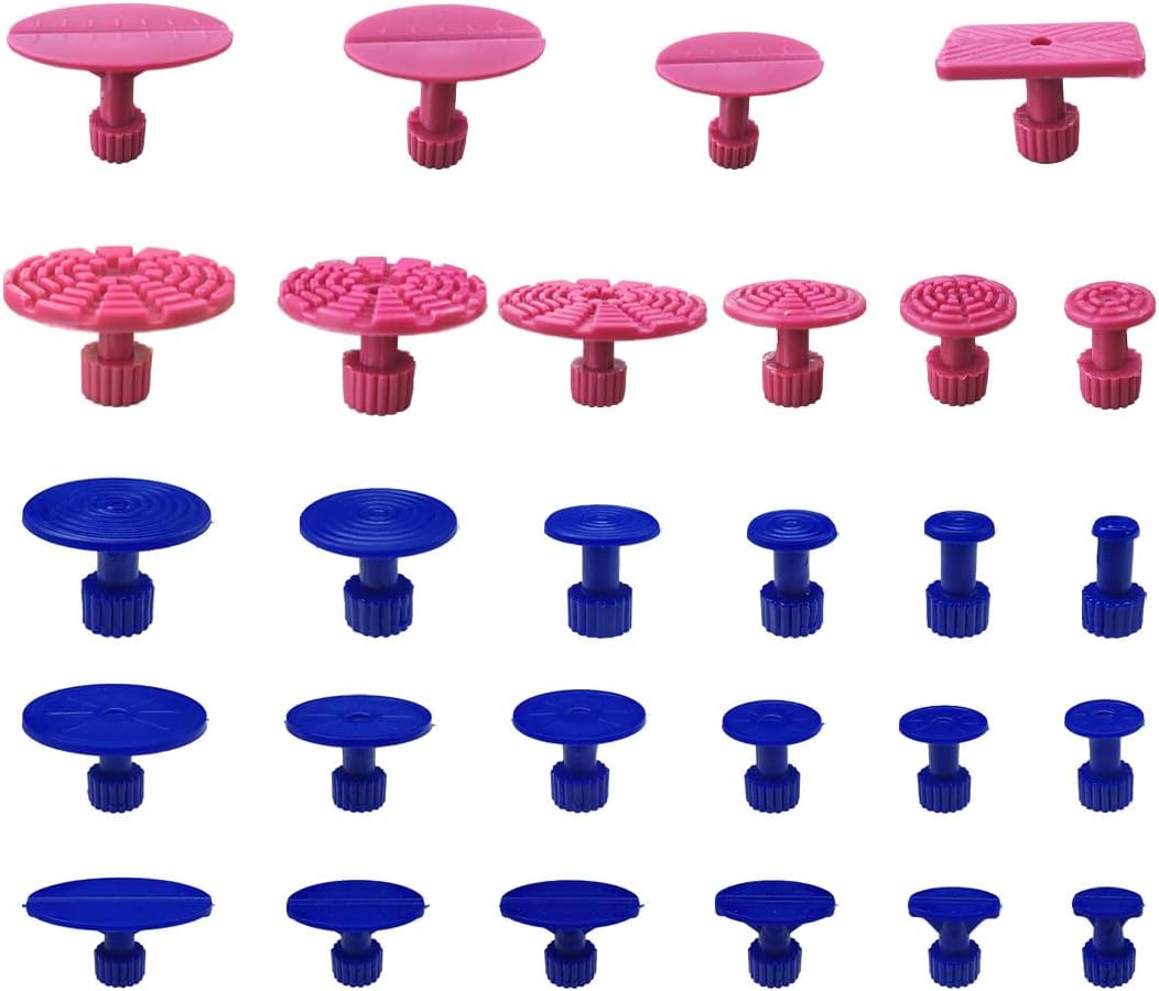 BDZMC 120PCS Car Body Dent Removal Pulling Tabs, Paintless Dent Removal Kit, Automobile Repair Tool, Removal Tool Glue Tabs for Auto Dents, Hail Damage, Dings