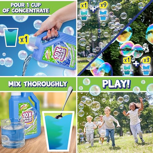 Bubble Solution Refills 32 OZ Concentrate Bubbles for Bubble Machine, Bubble Gun, Bubble Wands, Bubble Refill Solution, Bubble Machine Solution, Giant Bubble Solution, Non-Toxic & Dye Free by Maxx Bubbles - Image 5