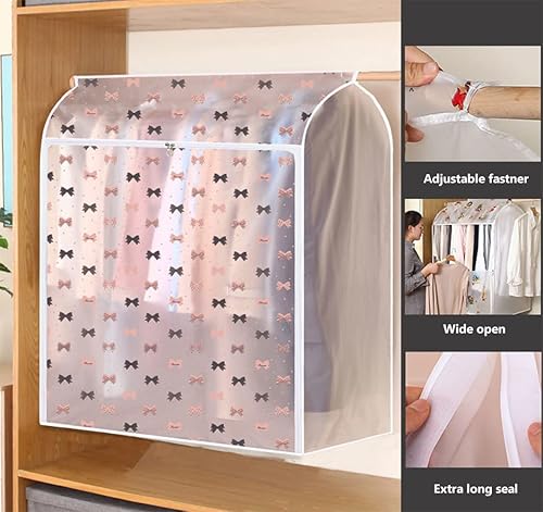 Miniatura 6 de Bolsas de ropa para colgar ropa totalmente selladas, grandes bolsas de almacenamiento de ropa colgantes a prueba de polvo, funda de ropa, protector
