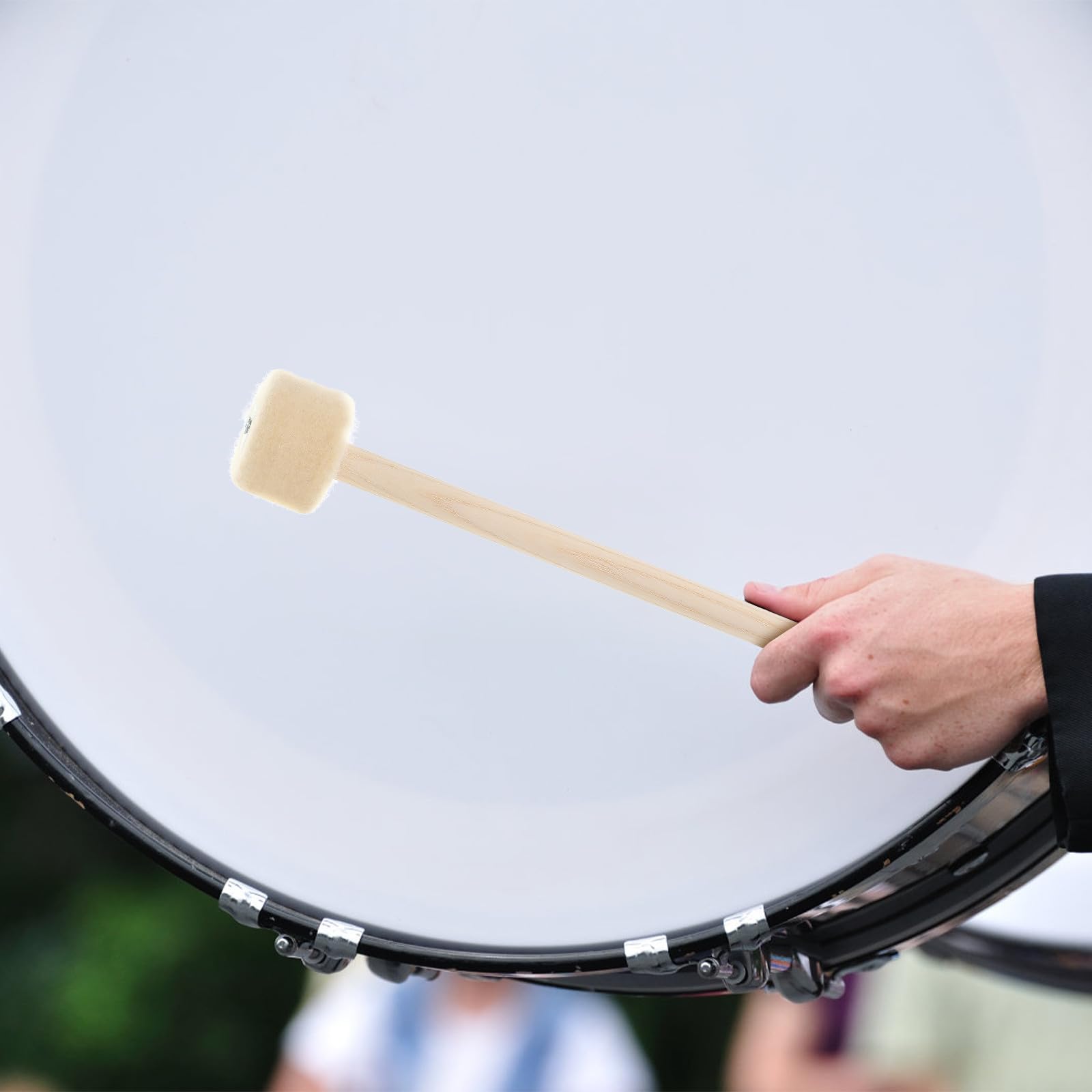 ULTECHNOVO Mazos de Percusión de Madera 6 Piezas para Batería y Timbales Baquetas de Fieltro y Madera para Práctica Accesorios para Instrumentos de Percusión Uso Cómodo y Resistente