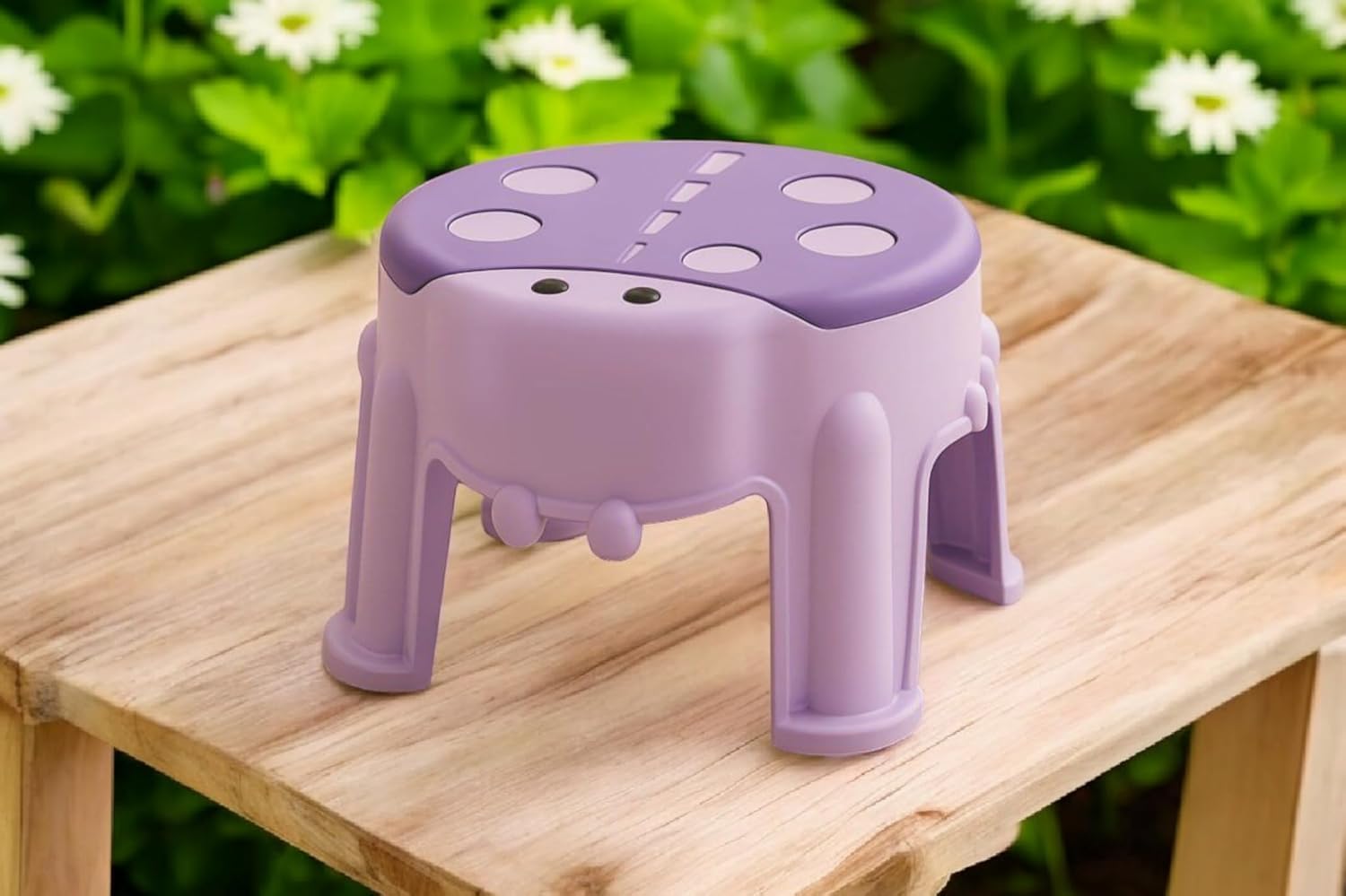 Bubble Kids Plastic Stool with Antislip Base | Durable,Lightweight Children’s Stool | Cute Cartoon Design Non-Slip Stool for Bathroom, Kitchen, Bedroom | Up to 65kg Load Capacity(Multicolor)-image-21