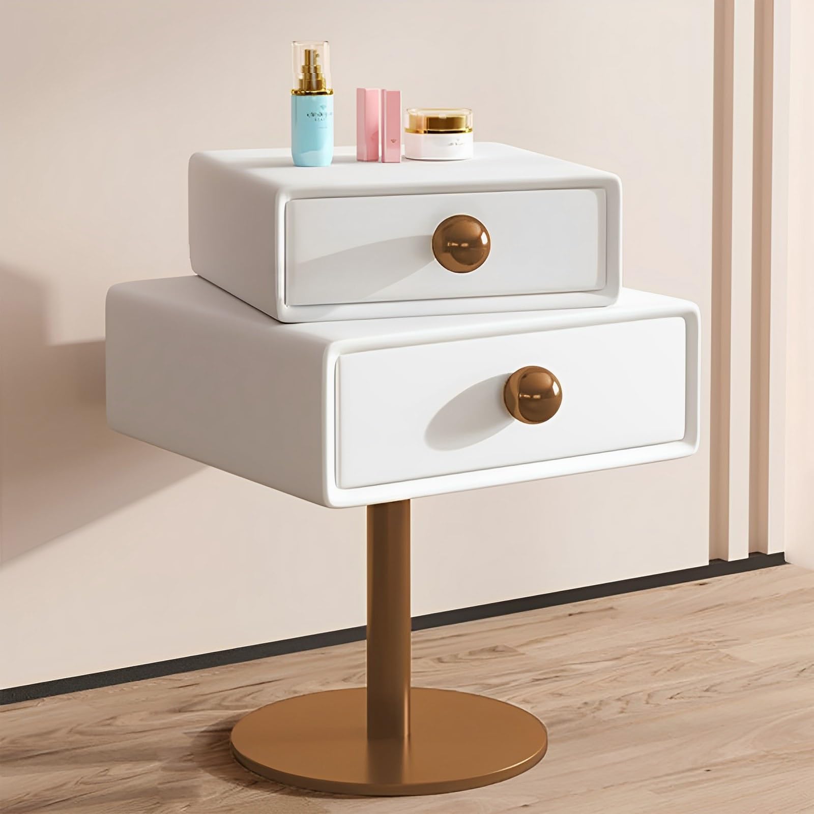 Table de nuit de style moderne pour optimiser le rangement des petites chambres à coucher